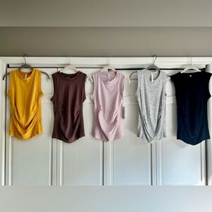 NWT/EUC Athleta Foresthill Ascent Tank (set of 5)